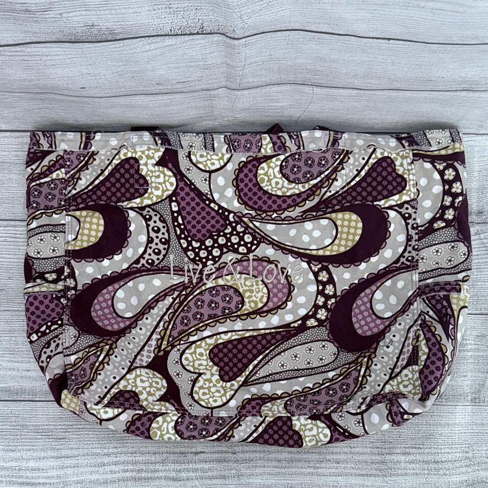 Thirty-One Retro Metro Tote – Purple Paisley